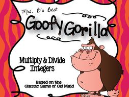 Goofy Gorilla Card Game: Multiply and Divide Integers