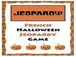 gcse french french halloween jeopardy game halloween franais