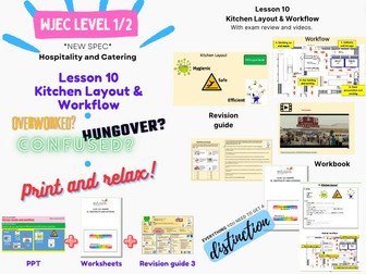 Hospitality and Catering - Unit 1 - Lesson 10. Kitchen Layout & Workflow