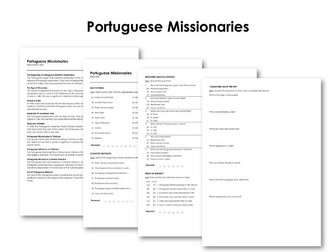 Portuguese Missionaries