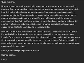 Reading or Listening Spanish Practice - Jobs