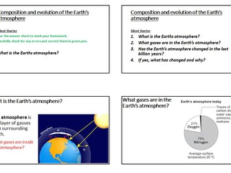 Evolution of the Earth's atmosphere