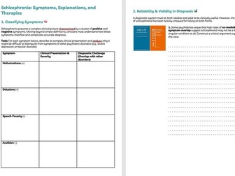Oxford AQA Psychology Unit 3 Revision Workbook – Schizophrenia, Sleep & Research Methods + Mark Sche