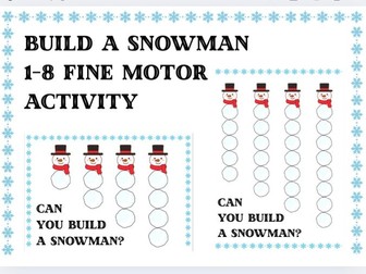 Build a Snowman Fine Motor