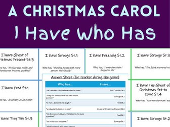 A Christmas Carol Quotes Revision Game