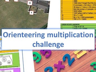 Multiplication orienteering resources - Year 5 and 6