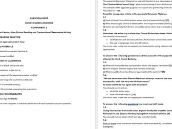 EDUQAS C2 practice paper