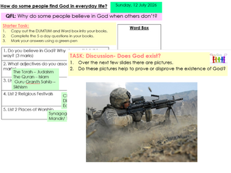 KS3- How Do Some People Find God in Everyday Life?