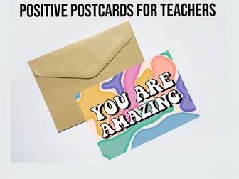 Printable Positive Teacher Postcard, Positive Feedback for Students, Classroom Management Tool