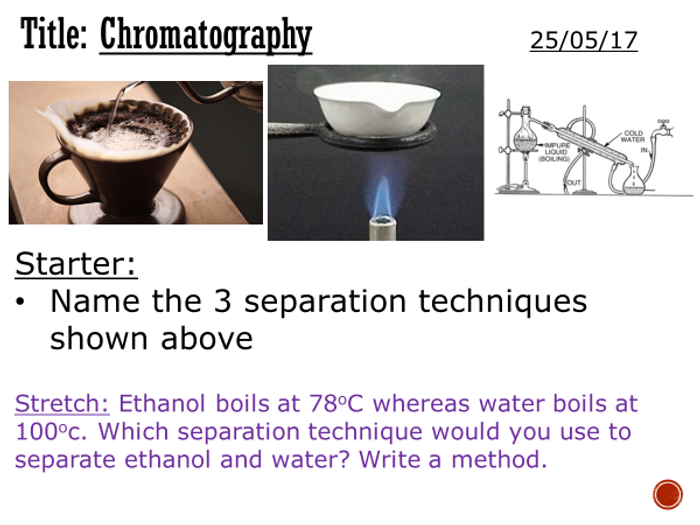 Chromatography - Complete Lesson (KS3) | Teaching Resources