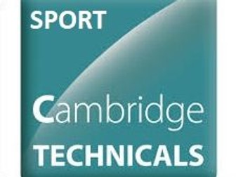 L3 Cambridge Technical Sport - UNIT 1 LO3 Mind Map & Questions