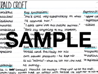 GCSE An Inspector Calls Flashcards