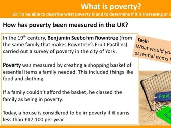 What is poverty?