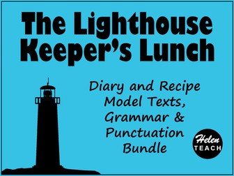 The Lighthouse Keeper's Lunch | Diary and Recipe WAGOLL, Punctuation and Grammar BUNDLE