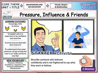 Pressure Influence Friends - PSHE
