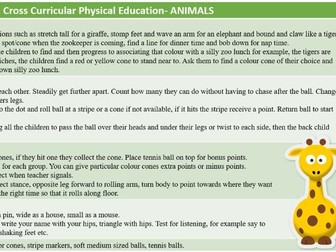 PE plans for Early Years and KS1(Themed)
