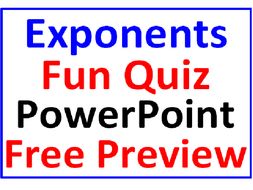 exponents powerpoint fun quiz free preview by dfilipek teaching