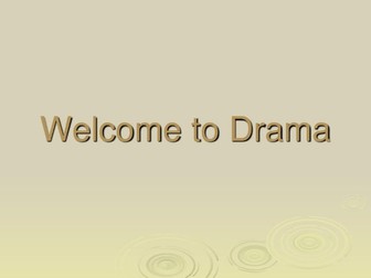 Year 7 Introduction to Drama