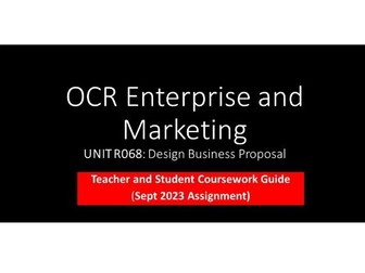 R068 Design a Business Proposal Enterprise and Marketing Level1/2