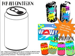 POP ART can design cover lesson / homework sheet | Teaching Resources