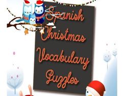 Spanish Christmas Vocabulary Puzzles | Teaching Resources