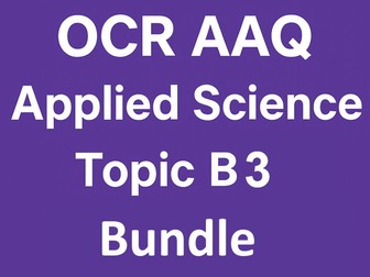 OCR AAQ F180 Biology B3 Bundle