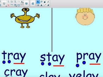 Phonics: Letters and Sounds - Phase 5 - ay digraph