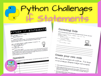Python If Statement Programming Challenges