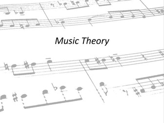 Music Theory (41 slides, including information and interactive activities)