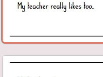 End of academic year, My Teacher quiz