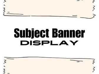 Primary Subject Banners Display