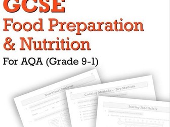 GCSE Revision AQA Food Preparation & Nutrition-Exam paper & mark scheme-Nutrients:Vitamins