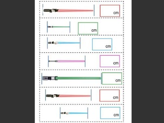 Measuring length with lightsabers