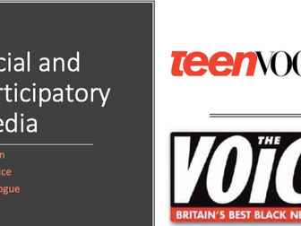 Social and Participatory Revision Media Studies A level The Voice and Teen Vogue