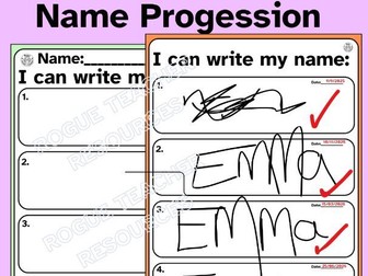 My Name, My Progress - Writing Assessment