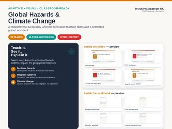 KS3 Geography Global Hazards Adaptive Unit