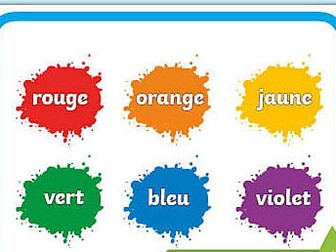 Y7 - les couleurs / Colours in French