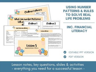 Applying Number Patterns & Rules | Lesson Notes, Slides & Activities | Year 6