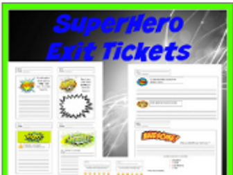 SuperHero Exit Tickets