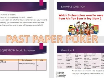 GCSE PE Past Paper Revision Poker Game (Edexcel)
