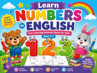 Fun Numbers Coloring Activity Book for Kids