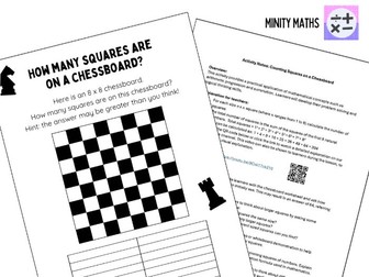 How many squares on a chessboard: activity pack