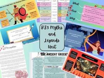 KS3 Greek Myths and Legends Unit