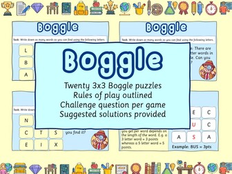 Boggle puzzle