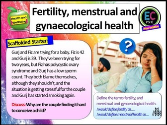 Fertility + Menstrual Health PSHE