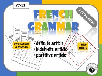 French Determiners: Indefinite, Definite and Partitive Articles