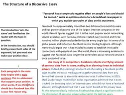 Discursive Essay Writing for GCSE: Revision Sheet | Teaching Resources