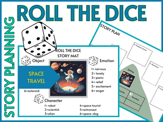 Roll a Story Space Theme Writing Activity