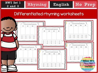 year 1 rhyme bundle teaching resources