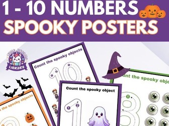 Halloween Fun: Learn 1-10 with Spooky Numbers Poster